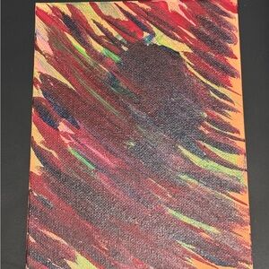 acrylic art painting 5x7 Canvas Board Abstract New Modern Decor Wellness Thank